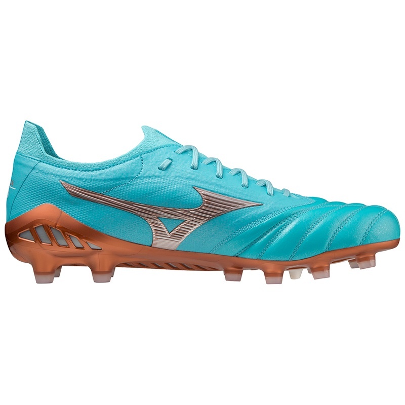 Mizuno Morelia Neo III Beta Japan Παπουτσια Ποδοσφαιρου γυναικεια μπλε χρυσο χρωμα | Greece M9502EG