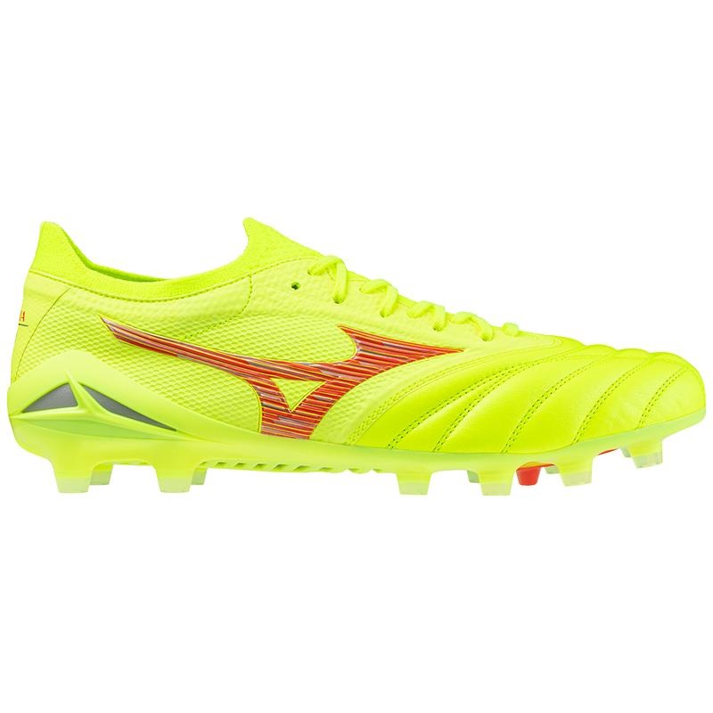 Mizuno Morelia Neo IV Beta Japan Παπουτσια Ποδοσφαιρου γυναικεια κίτρινα κοραλι | Greece M9201JW