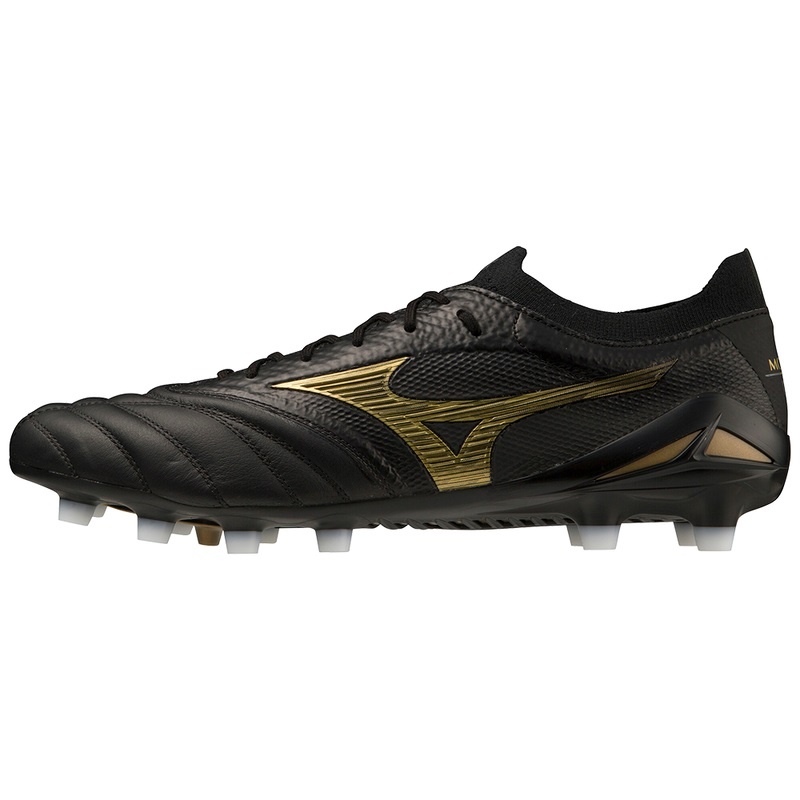 Mizuno Morelia Neo IV Beta Japan Παπουτσια Ποδοσφαιρου ανδρικα μαυρα χρυσο χρωμα μαυρα | Greece M0247EZ