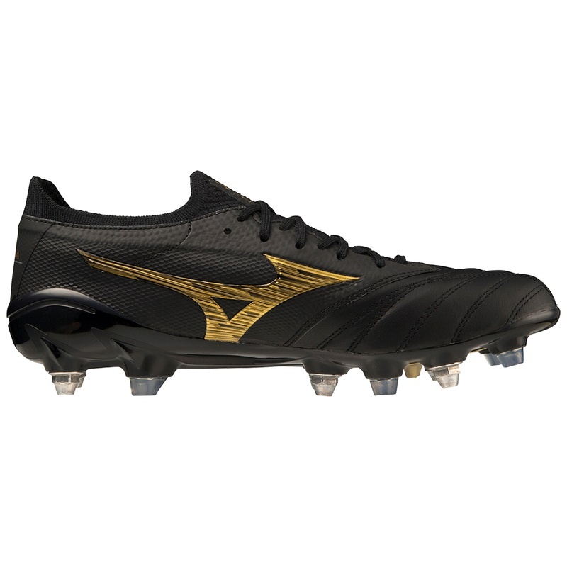 Mizuno Morelia Neo IV Beta Παπουτσια Ποδοσφαιρου γυναικεια μαυρα χρυσο χρωμα μαυρα | Greece M8395QM