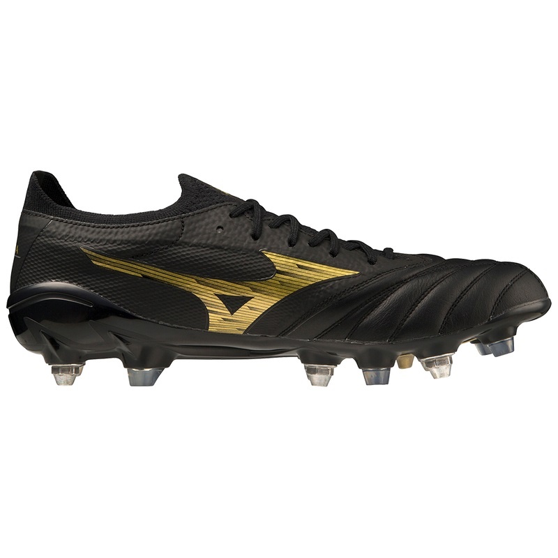 Mizuno Morelia Neo IV Beta Παπουτσια Ποδοσφαιρου ανδρικα μαυρα χρυσο χρωμα μαυρα | Greece M8265CM