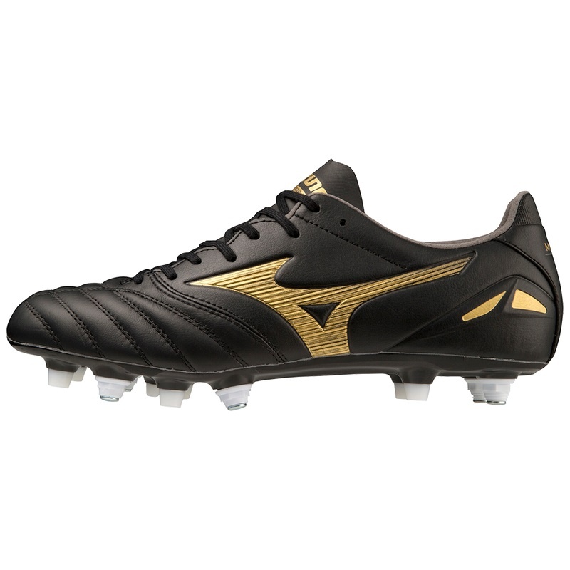 Mizuno Morelia Neo IV Pro Παπουτσια Ποδοσφαιρου γυναικεια μαυρα χρυσο χρωμα μαυρα | Greece M9718UH