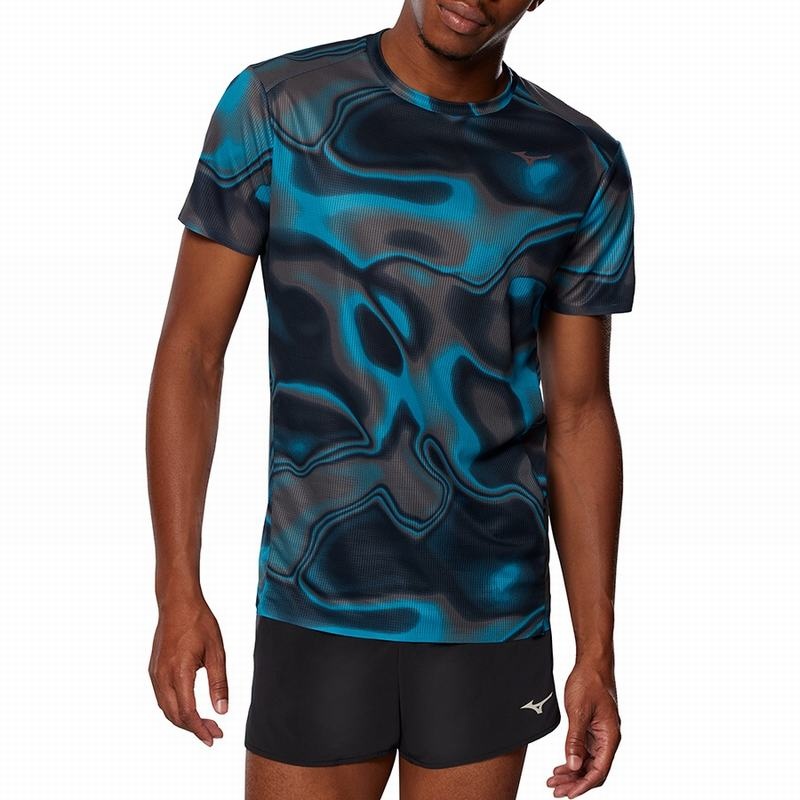 Mizuno Premium Aero LS Tee μπλουζακια ανδρικα μαυρα | Greece M9526YA