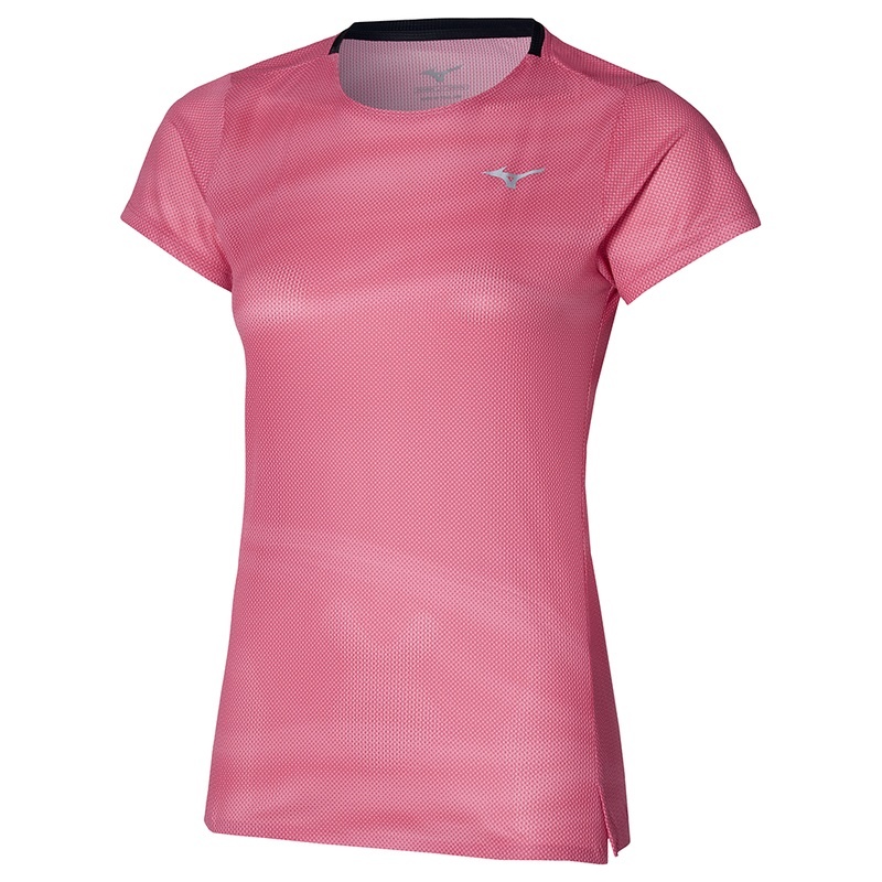 Mizuno Premium Aero Tee μπλουζακια γυναικεια ροζ | Greece M7405MS