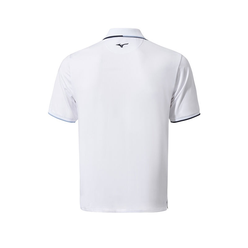 Mizuno QD Comp Plus Polo ανδρικα ασπρα | Greece M8013UY