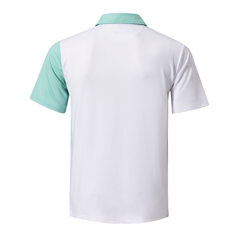 Mizuno QD Elite Panel Polo ανδρικα πρασινο ασπρα | Greece M7356UD