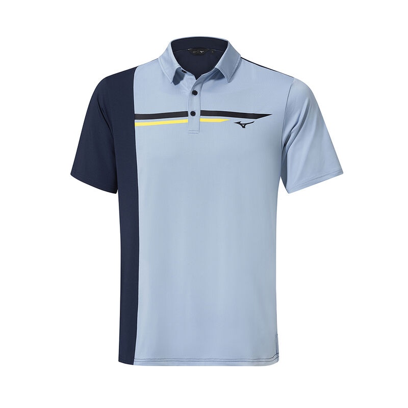 Mizuno QD Elite Panel Polo ανδρικα μπλε σκουρο μπλε | Greece M8670RP