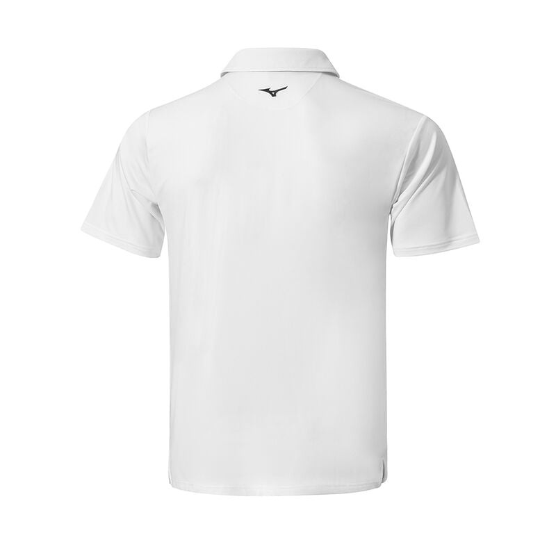 Mizuno QD Elite Stripe Polo ανδρικα ασπρα | Greece M1245GI