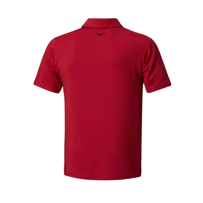 Mizuno QD Elite Stripe Polo ανδρικα κοκκινα | Greece M7346LD