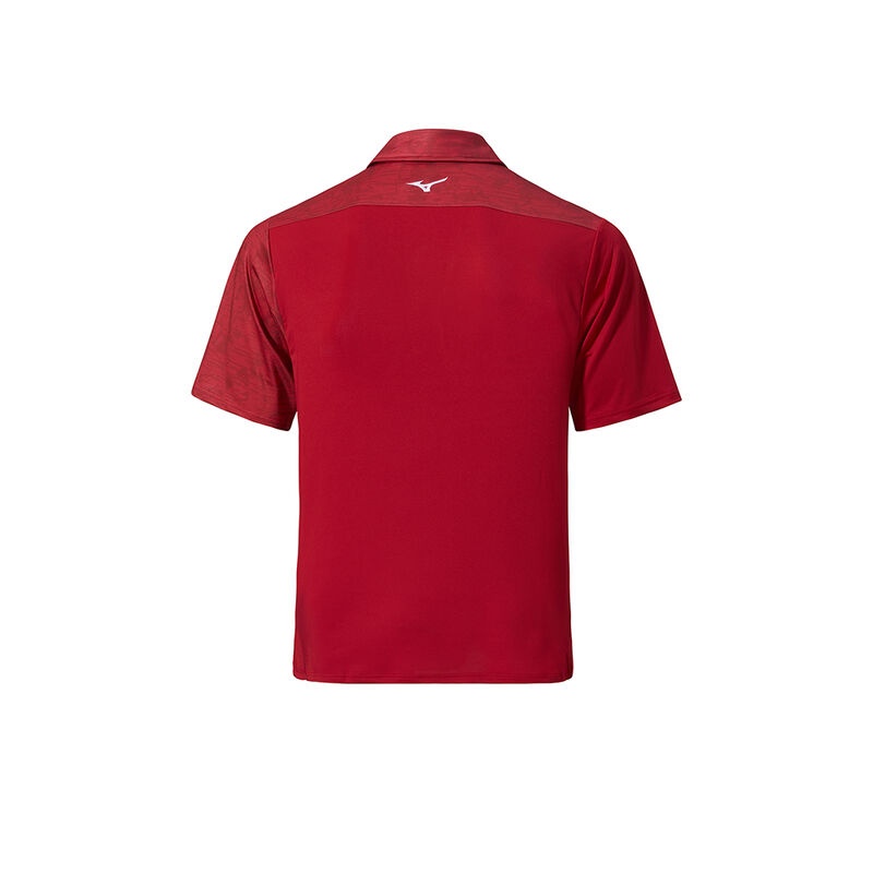 Mizuno QD Hazard Bloc Polo ανδρικα κοκκινα | Greece M6910YH