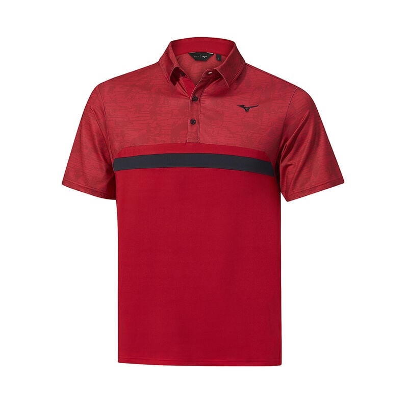 Mizuno QD Hazard St Polo ανδρικα κοκκινα | Greece M0579XK