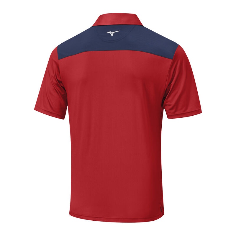 Mizuno Quick Dry Citizen Polo ανδρικα κοκκινα | Greece M8795XZ