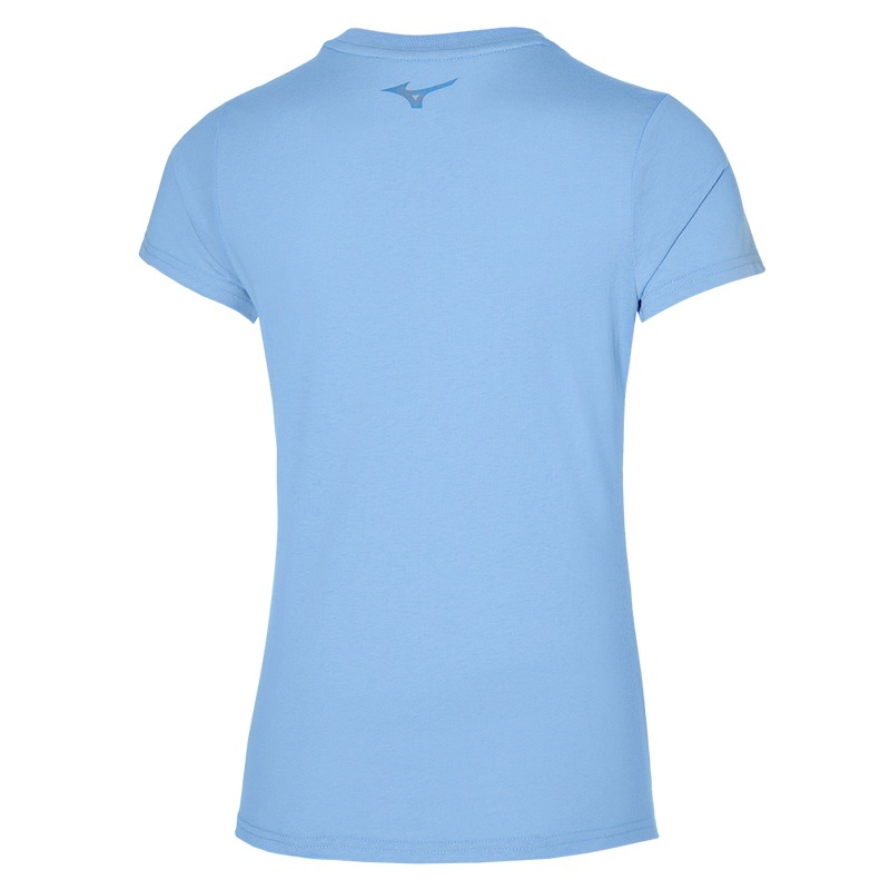 Mizuno Rb Logo Tee μπλουζακια γυναικεια μπλε | Greece M4068KV