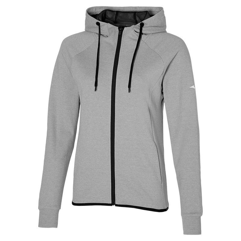 Mizuno Rb Sweat Φουτερ με Κουκουλα γυναικεια γκρι | Greece M8437CK