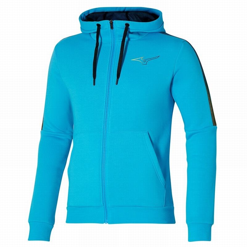 Mizuno Release Sweat Μπουφαν ανδρικα μπλε | Greece M5486TD