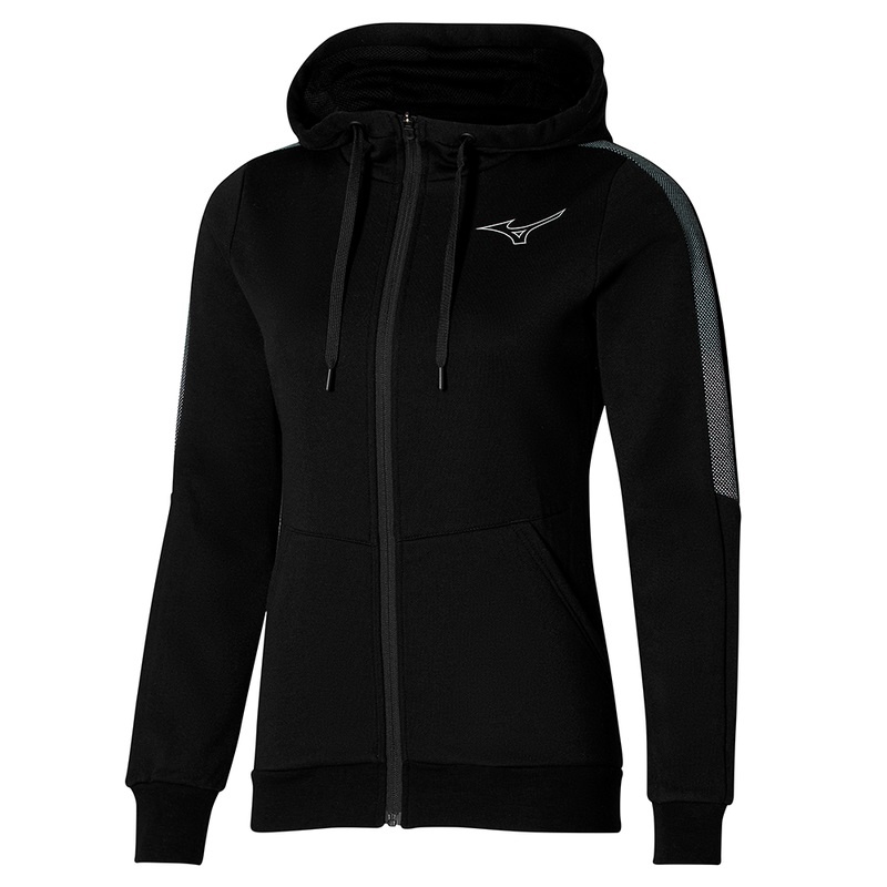 Mizuno Release Sweat Μπουφαν γυναικεια μαυρα | Greece M6853UE