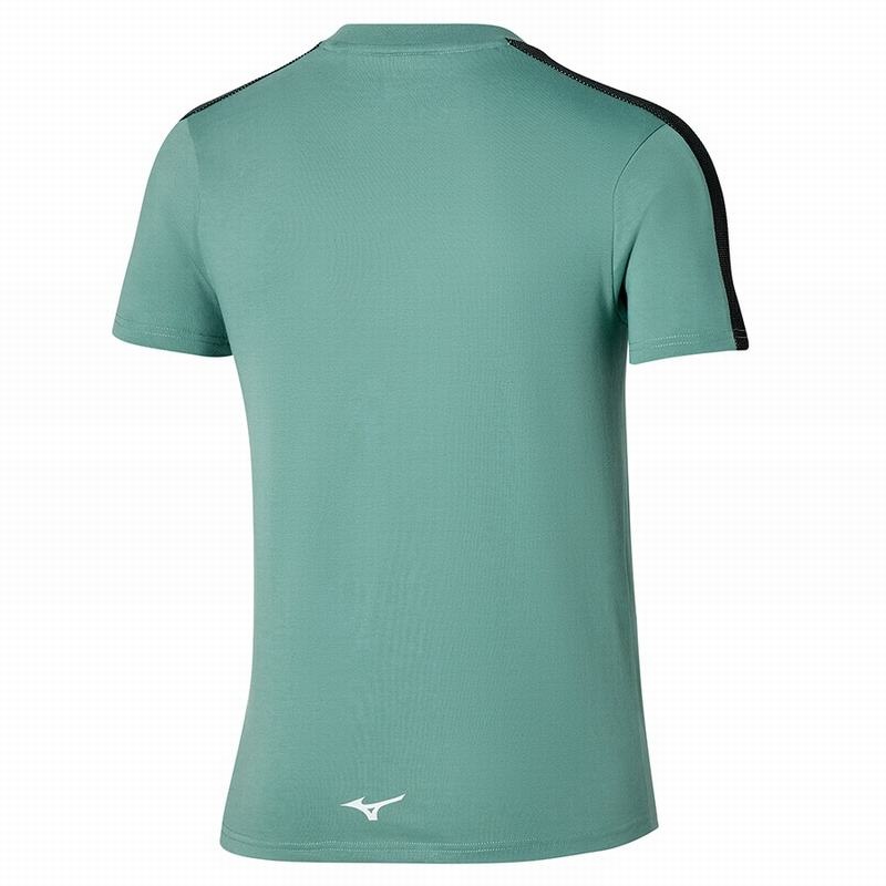 Mizuno Release Tape Tee μπλουζακια ανδρικα μπλε | Greece M0523YL