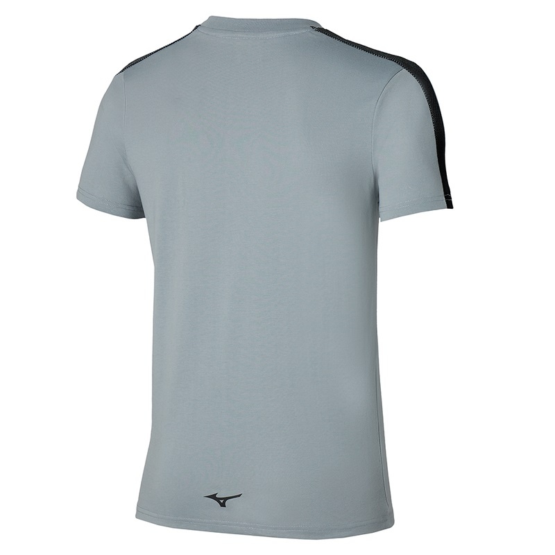 Mizuno Release Tape Tee μπλουζακια ανδρικα γκρι | Greece M8712OA