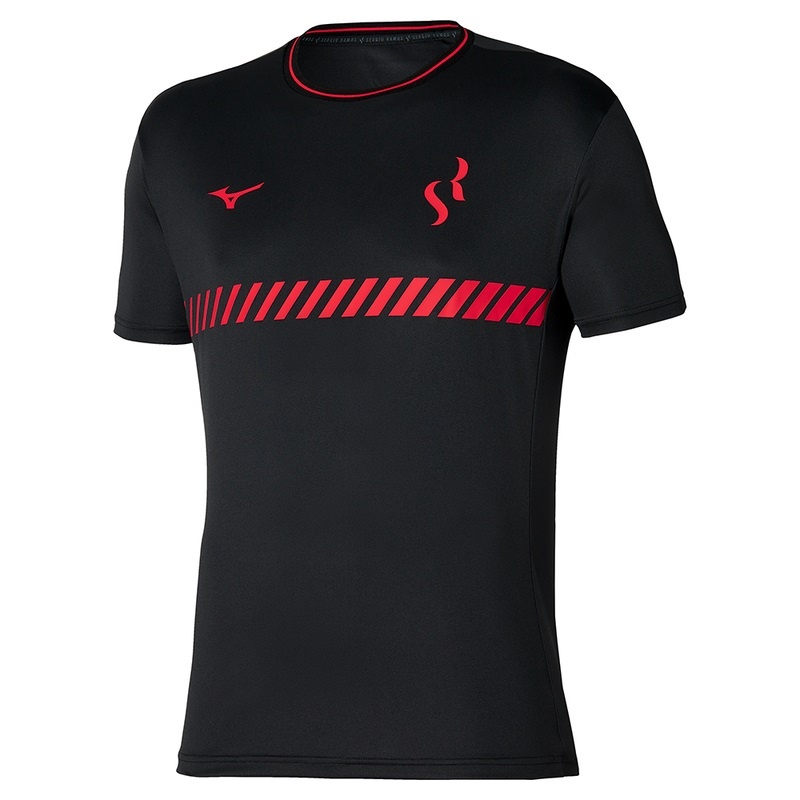 Mizuno Sergio Ramos Αθλητικά Tee μπλουζακια γυναικεια μαυρα | Greece M6958AD