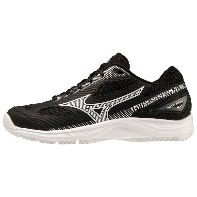 Mizuno Stealth Star 2 Jr Παπουτσια Χαντμπολ γυναικεια μαυρα ασπρα | Greece M2508UF