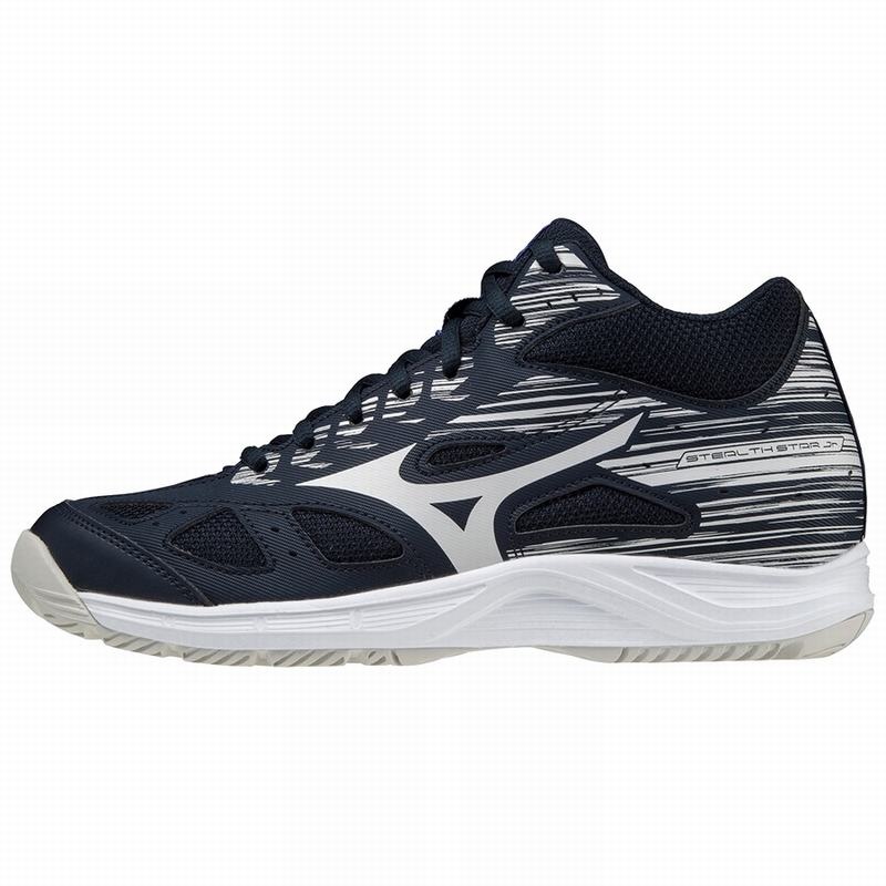 Mizuno Stealth Star Mid Jr Παπουτσια Χαντμπολ γυναικεια σκουρο μπλε | Greece M8301MD