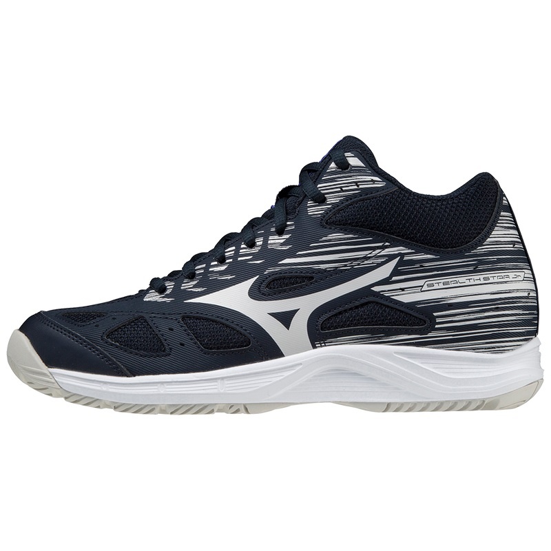 Mizuno Stealth Star Mid Jr Παπουτσια Χαντμπολ ανδρικα σκουρο μπλε | Greece M2097JR