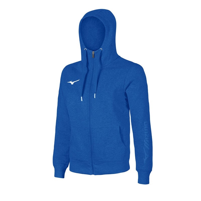 Mizuno Sweat FZ Φουτερ με Κουκουλα ανδρικα μπλε | Greece M6195NO