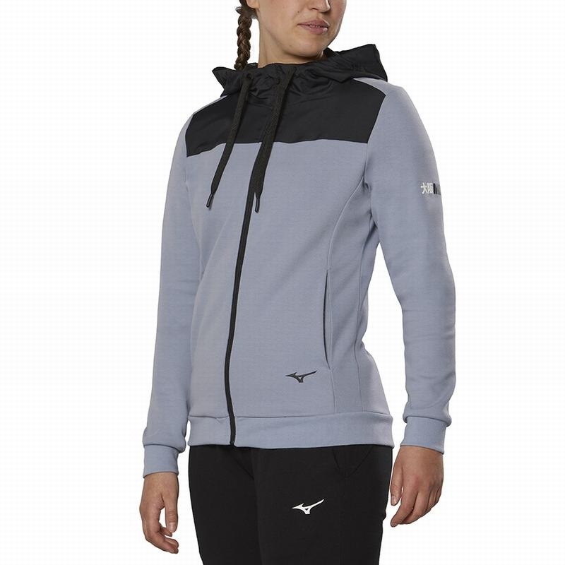 Mizuno Sweat Μπουφαν γυναικεια γκρι | Greece M9873ZF