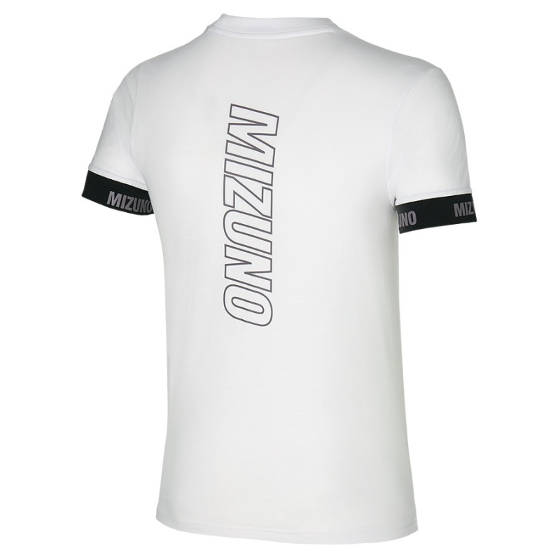 Mizuno Tee μπλουζακια ανδρικα ασπρα | Greece M1682JO