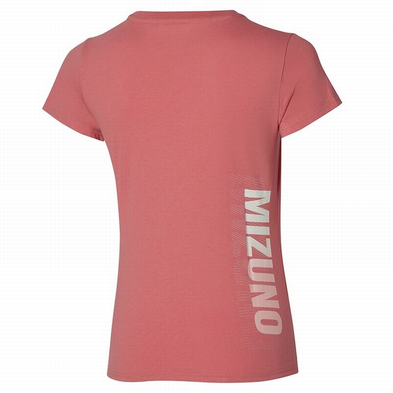 Mizuno Tee μπλουζακια γυναικεια κοραλι | Greece M2548LN