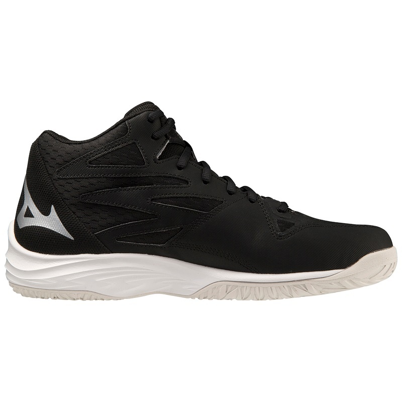 Mizuno Thunder Blade Z Mid Παπουτσια Βολλευ γυναικεια μαυρα ασημι | Greece M4830KO