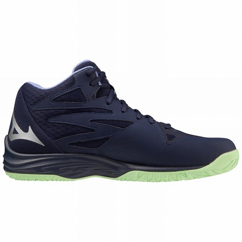 Mizuno Thunder Blade Z Mid Παπουτσια Βολλευ γυναικεια μπλε πρασινο | Greece M0351IM