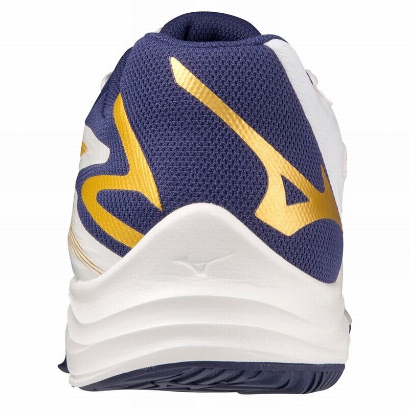 Mizuno Thunder Blade Z Παπουτσια Βολλευ ανδρικα ασπρα χρυσο χρωμα | Greece M1548XG