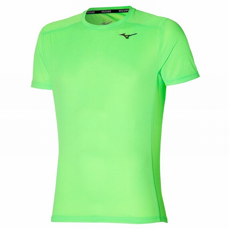 Mizuno Two Loops 88 Tee μπλουζακια ανδρικα ανοιχτο πρασινο | Greece M4782XO