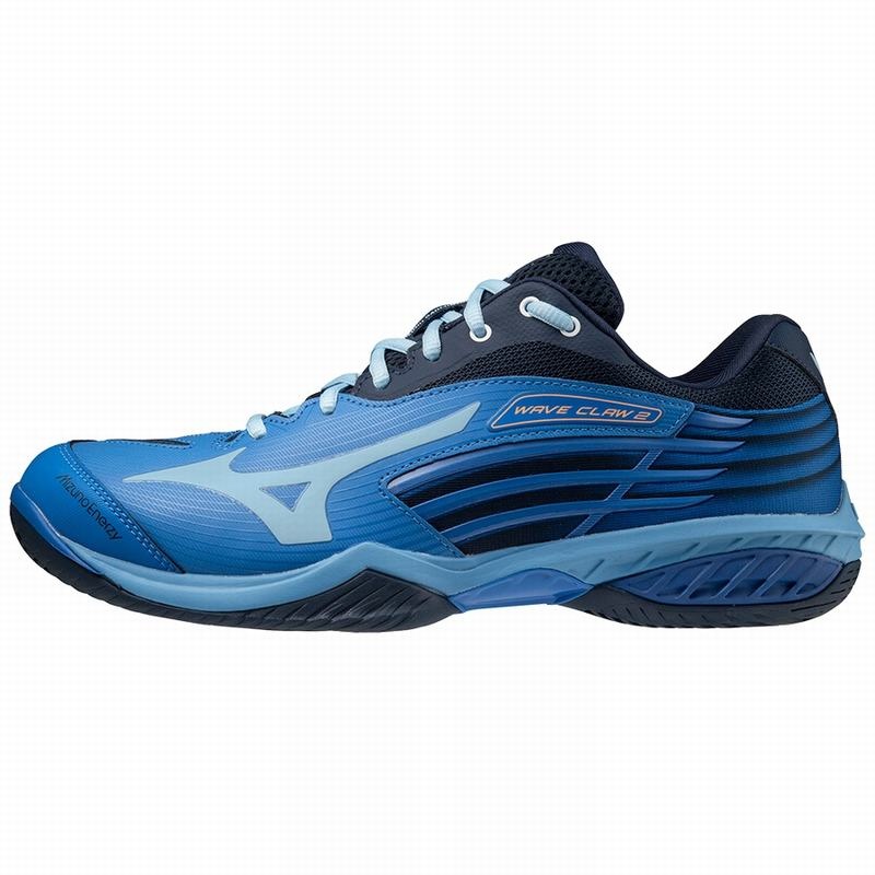 Mizuno Wave Claw 2 Παπουτσια Μπαντμιντον ανδρικα μπλε | Greece M8134YR