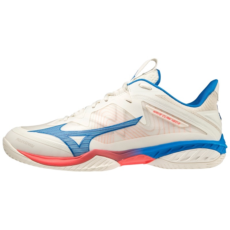 Mizuno Wave Claw Neo 2 Παπουτσια Μπαντμιντον γυναικεια ασπρα ροζ | Greece M0675HX