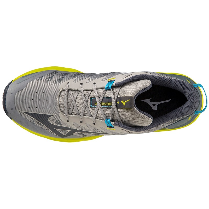 Mizuno Wave Daichi 7 Παπουτσια Trail ανδρικα γκρι μπλε | Greece M8951SD