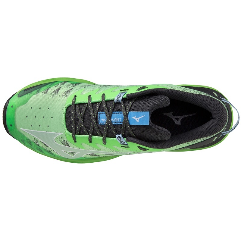 Mizuno Wave Daichi 7 Παπουτσια Trail ανδρικα πρασινο μπλε | Greece M2468WZ