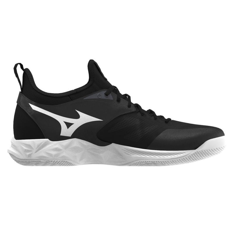 Mizuno Wave Dimension Παπουτσια Βολλευ γυναικεια μαυρα ασπρα | Greece M1764GZ