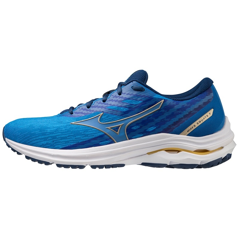 Mizuno Wave Equate 7 Παπουτσια για Τρεξιμο ανδρικα μπλε χρυσο χρωμα χρυσο χρωμα | Greece M8763IF