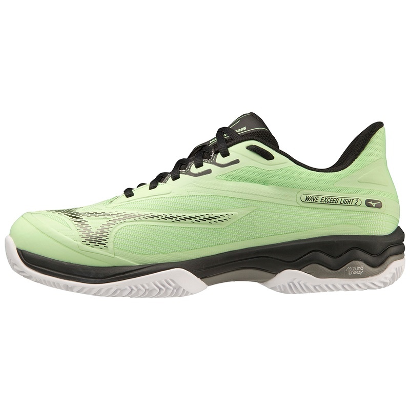 Mizuno Wave Exceed Light 2 Παπουτσια Τενισ ανδρικα πρασινο μαυρα ασπρα | Greece M9534AC