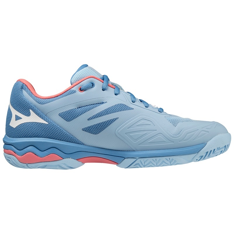 Mizuno Wave Exceed Light AC Παπουτσια Τενισ γυναικεια ασπρα ροζ | Greece M0812FJ