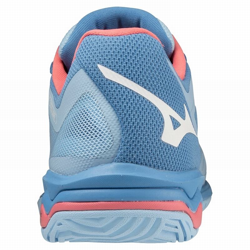 Mizuno Wave Exceed Light AC Παπουτσια Τενισ γυναικεια ασπρα ροζ | Greece M0812FJ