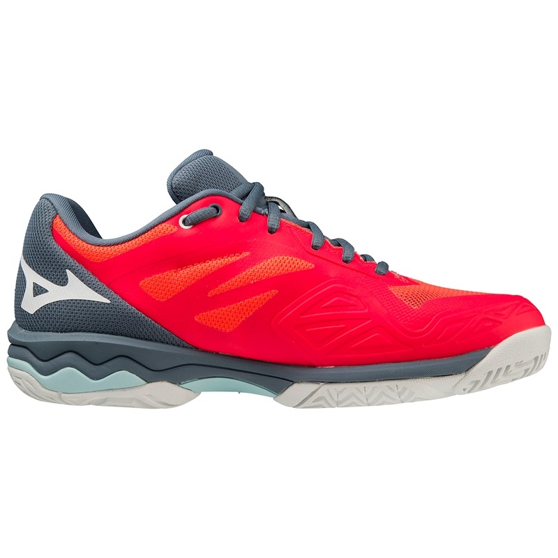 Mizuno Wave Exceed Light AC Παπουτσια Τενισ γυναικεια κοραλι ασπρα μπλε | Greece M5821GU