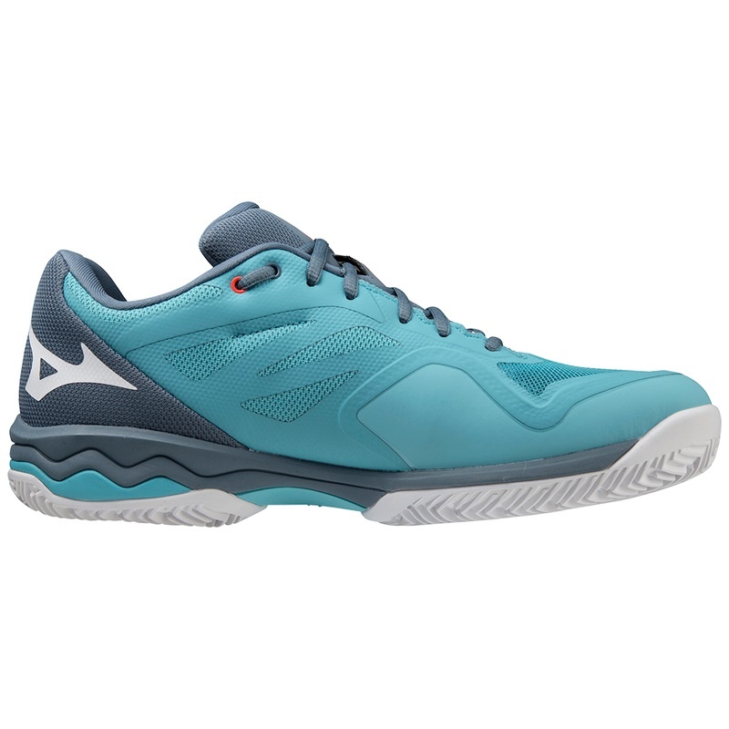 Mizuno Wave Exceed Light CC Παπουτσια Τενισ ανδρικα μπλε ασπρα μπλε | Greece M1689VB