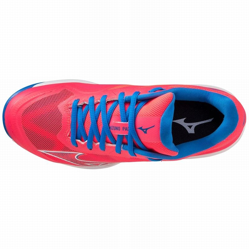 Mizuno Wave Exceed Light παπουτσια padel γυναικεια ροζ ασπρα μπλε | Greece M3561BW