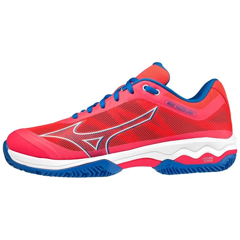 Mizuno Wave Exceed Light παπουτσια padel γυναικεια ροζ ασπρα μπλε | Greece M3561BW