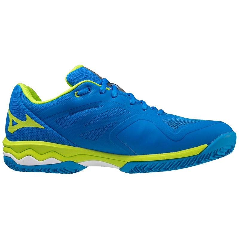 Mizuno Wave Exceed Light παπουτσια padel ανδρικα μπλε ανοιχτο πρασινο ασπρα | Greece M0182OV