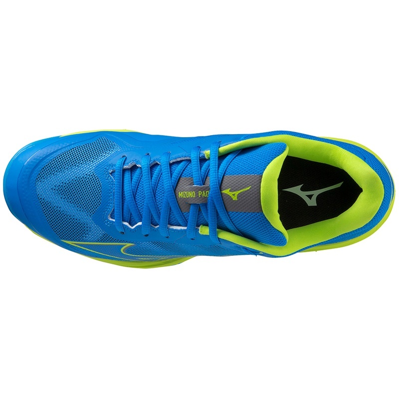 Mizuno Wave Exceed Light παπουτσια padel ανδρικα μπλε ανοιχτο πρασινο ασπρα | Greece M0182OV