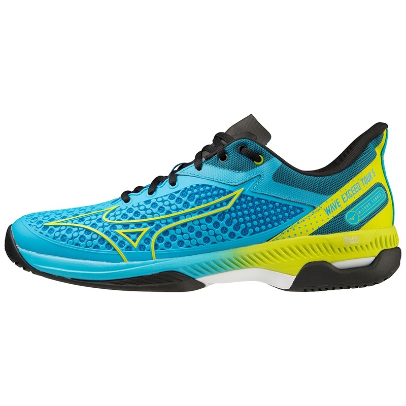 Mizuno Wave Exceed Tour 5 AC Παπουτσια Τενισ γυναικεια μπλε κίτρινα | Greece M3912AP